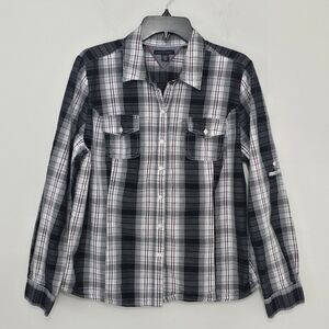Tommy Hilfiger Plaid Button Front Shirt